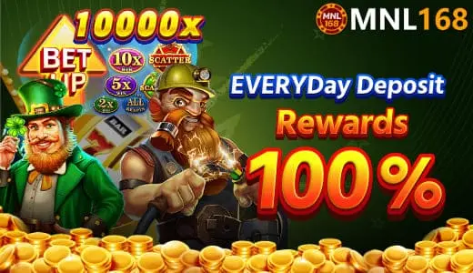 mnl168 100% reward bonus 