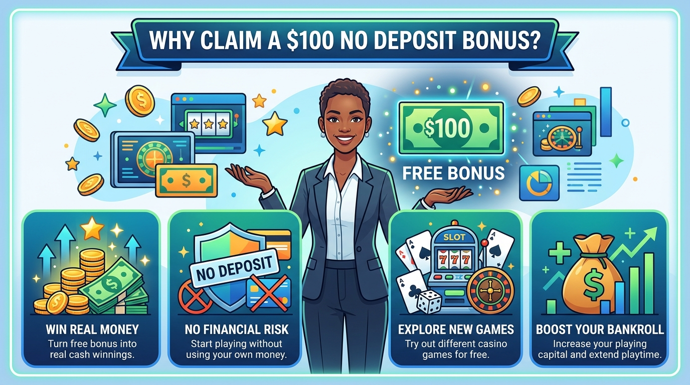 What is a Free $100 No Deposit Bonus?