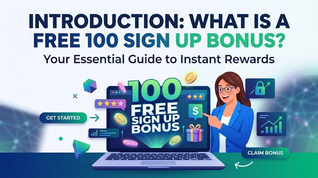 Top Free 100 Sign Up Bonus Offers (No Deposit Needed)